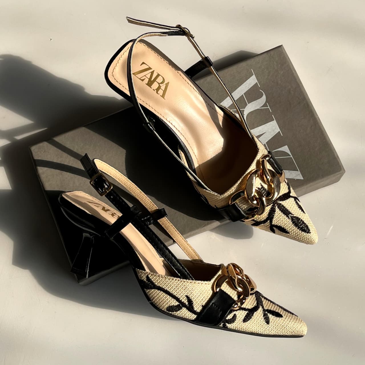 Floral Detail Slingbacks
