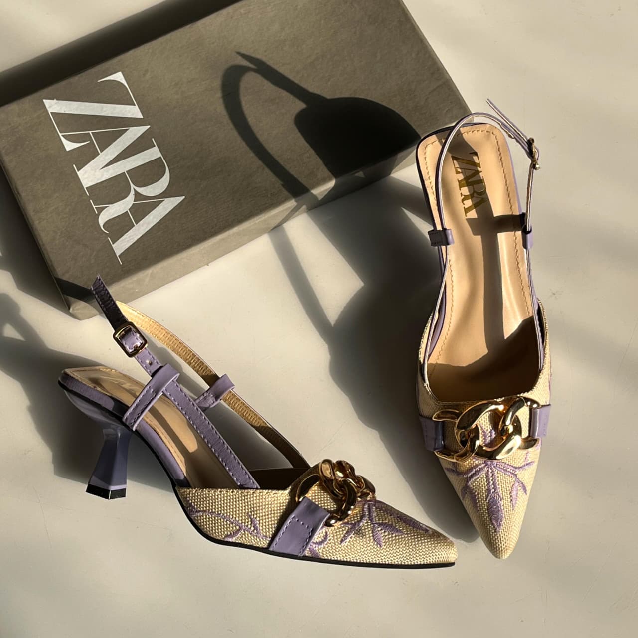 Floral Detail Slingbacks