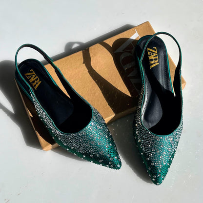 Glam Slingback Flats
