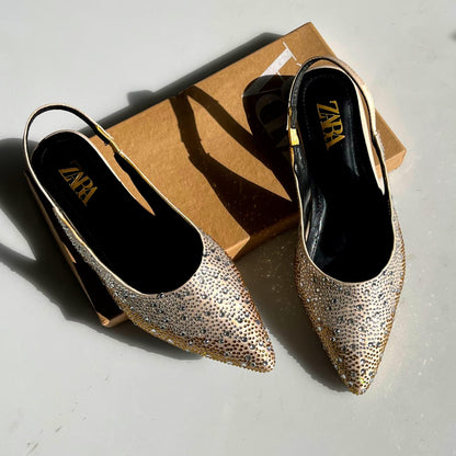 Glam Slingback Flats