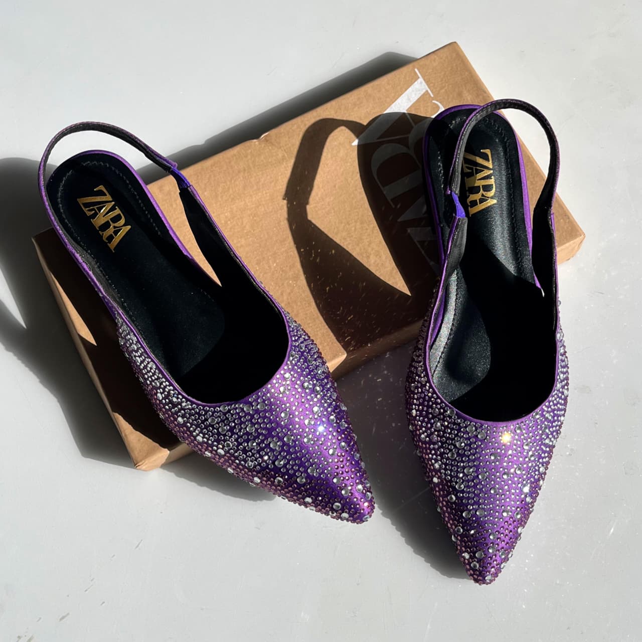 Glam Slingback Flats