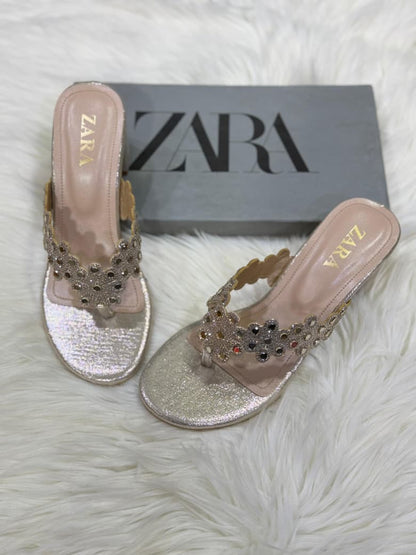 Z-R Block Heel Golden