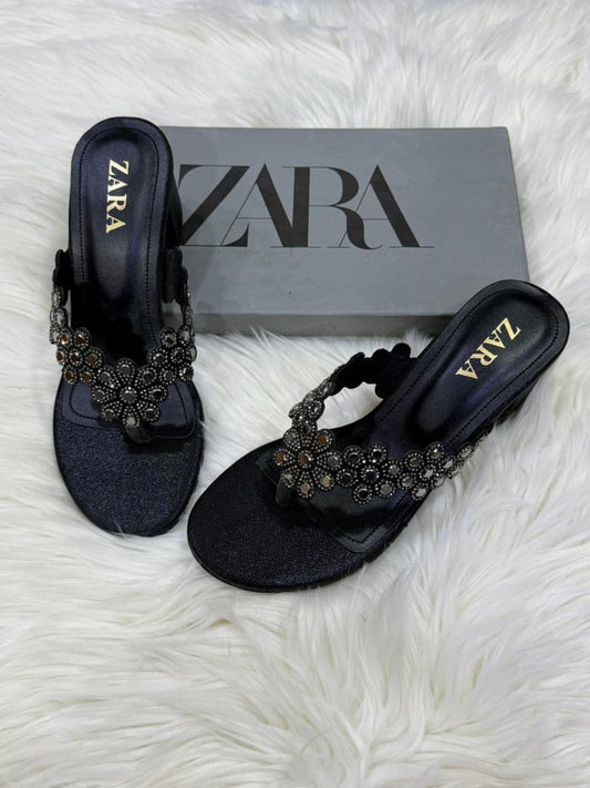 Z-R Block Heel Black