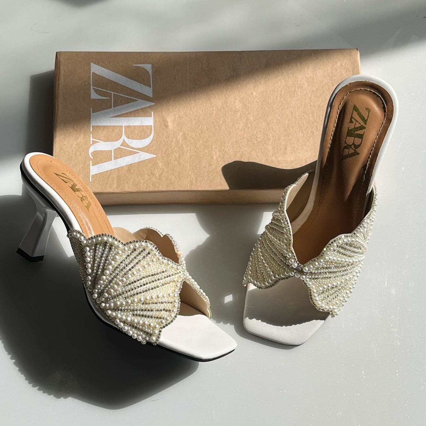 Shell Elegance Heels