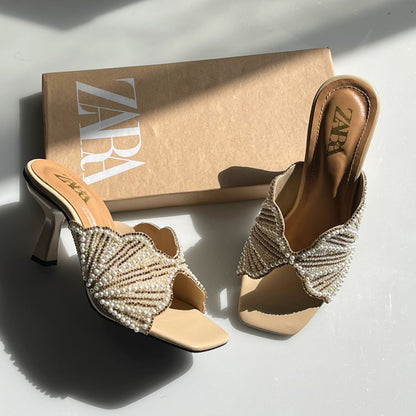 Shell Elegance Heels