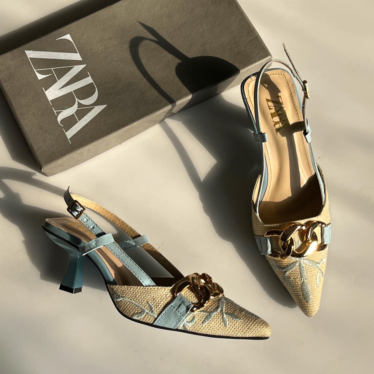 Floral Detail Slingbacks