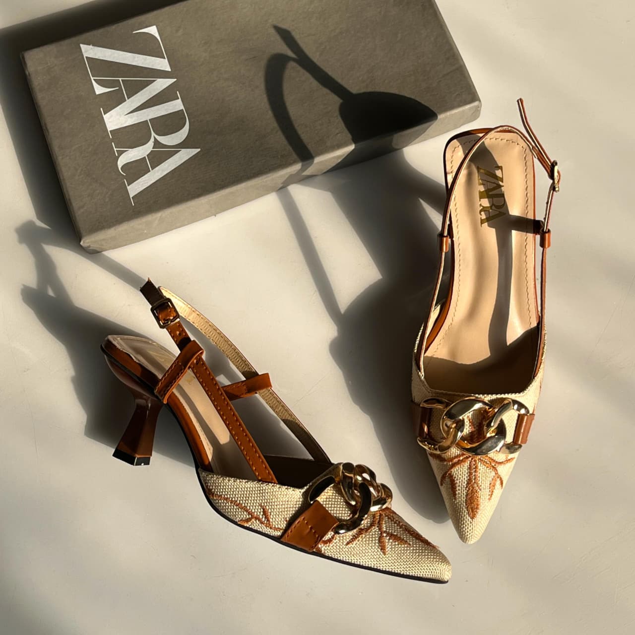 Floral Detail Slingbacks